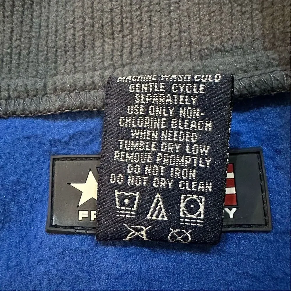 Free‎ Country Men's Blue Fleece Pullover Jacket Size L Casual Fall Wear